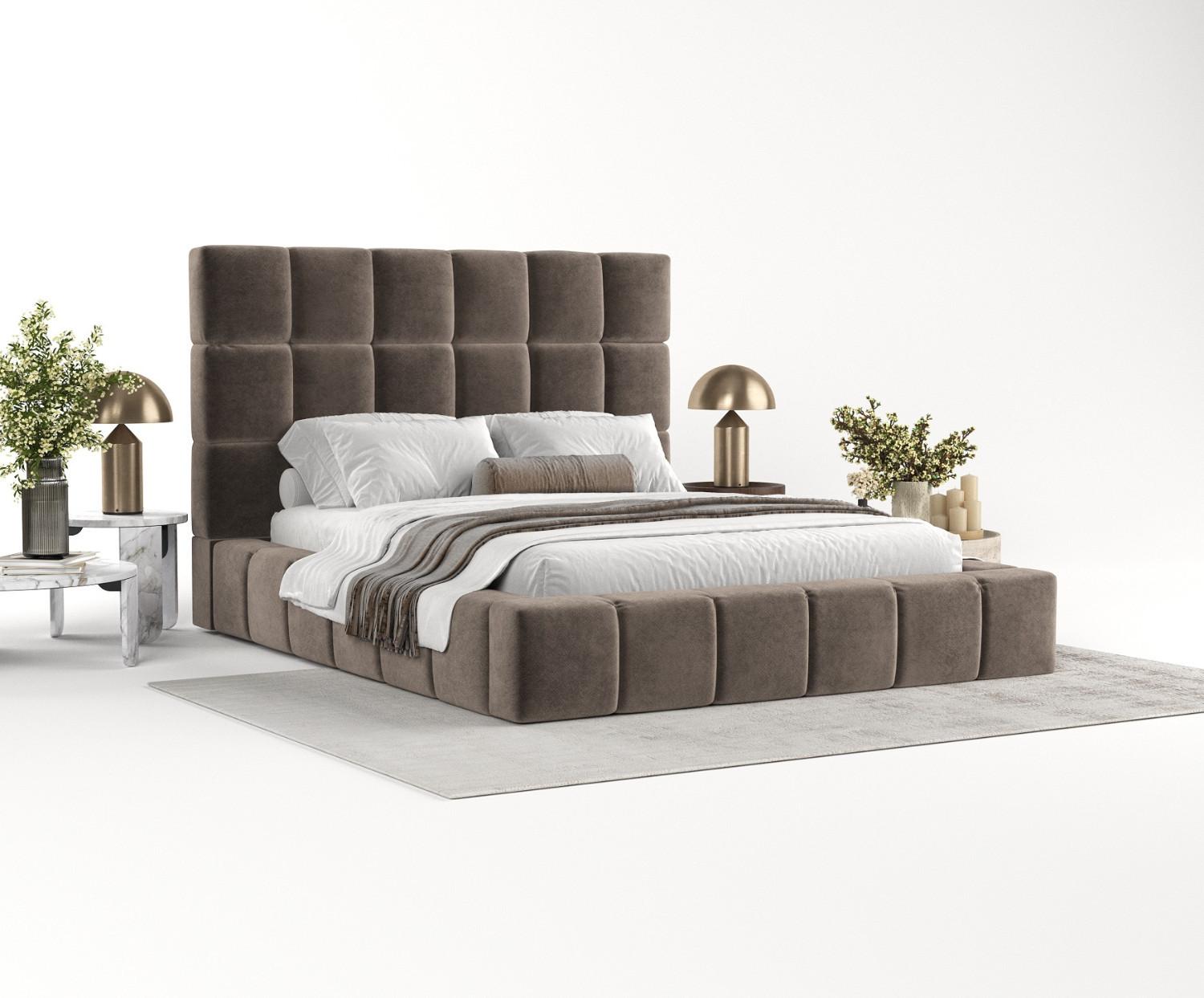wohnli-moebel-suche-800000910305-1 POLSTERBETT Skiathos mit Stauraum 160/200 cm Braun im Terra NW Stoff Textil AltaBeds Möbel > Betten > Polsterbetten Braun