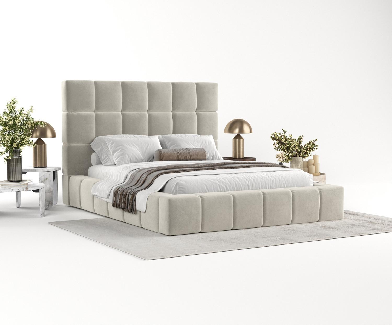 wohnli-moebel-suche-800000910360-1 POLSTERBETT Skiathos mit Stauraum 180/200 cm Hellbeige im Terra NW Stoff Textil AltaBeds Möbel > Betten > Polsterbetten Beige