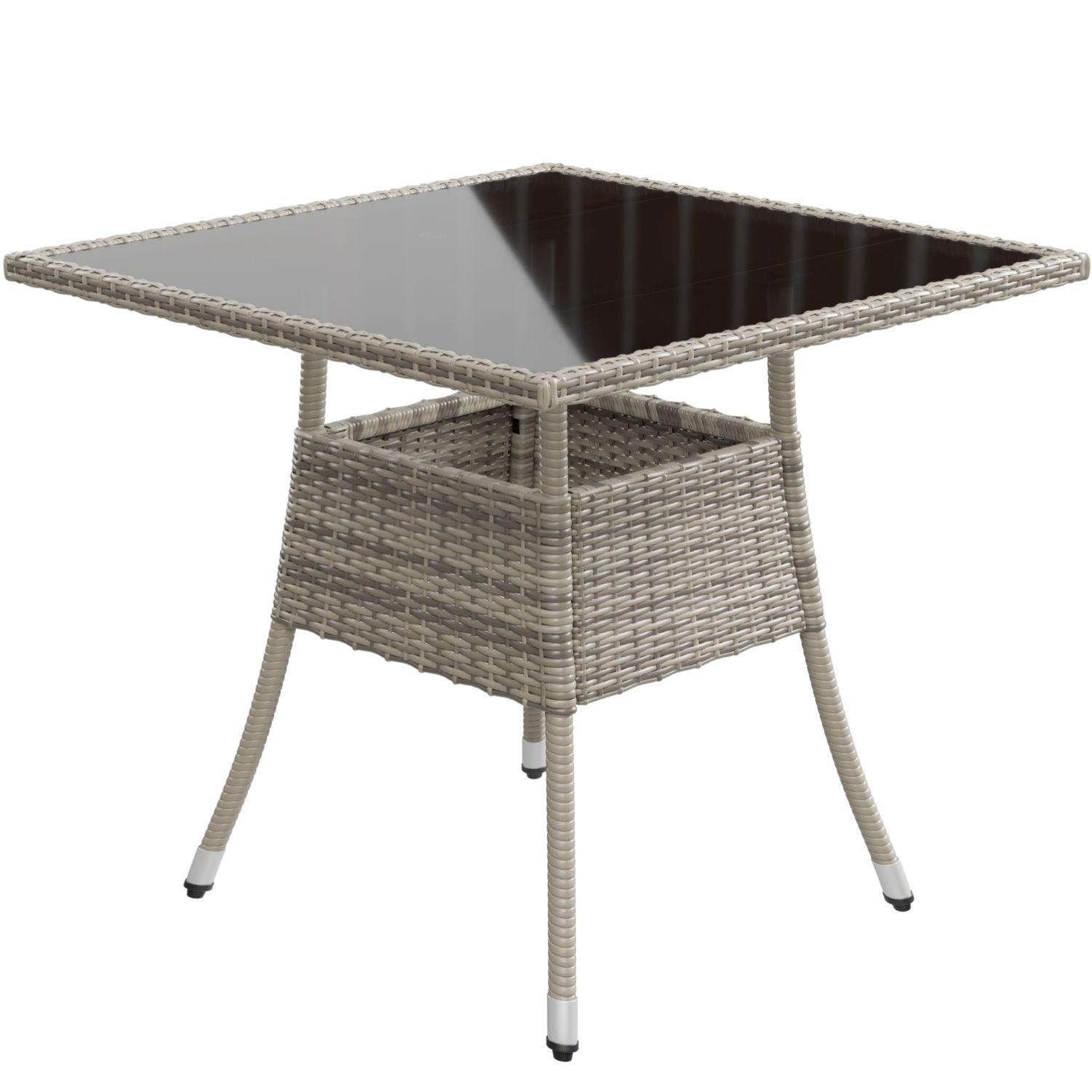 wohnli-moebel-suche-800000910452 Wohnli Möbelsuche - GARTENTISCH Yoro grau 80x80 cm