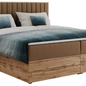 Wohnli Möbelsuche - BOXBETT ALBERO 4 - 120/200 Braun Kunstleder - H4