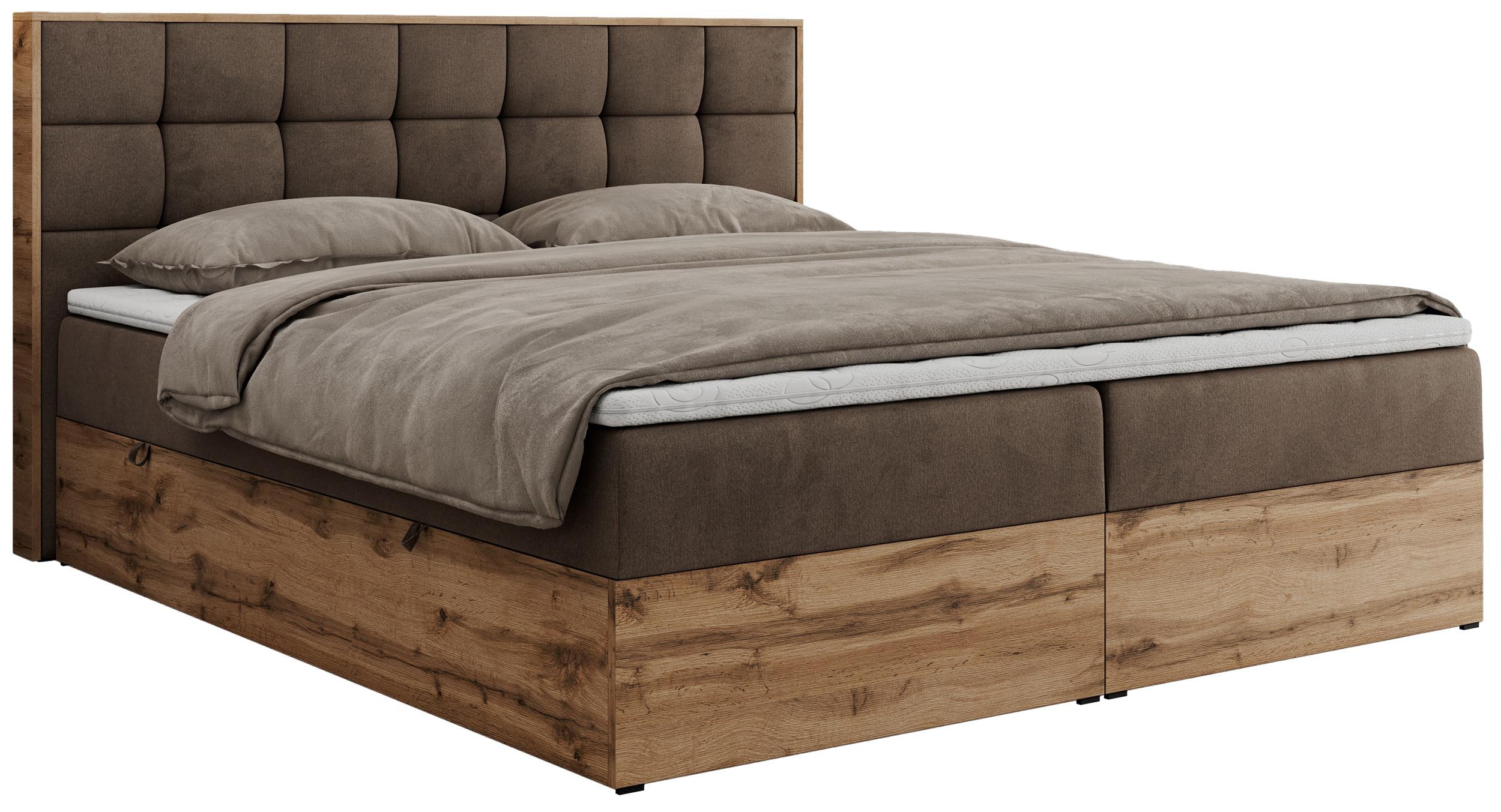 wohnli-moebel-suche-800000911496 Wohnli Möbelsuche - BOXBETT ALBERO 1 - 180/200 Braun Velvet - H4