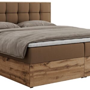 Wohnli Möbelsuche - BOXBETT ALBERO 1 - 120/200 Braun Kunstleder - H3