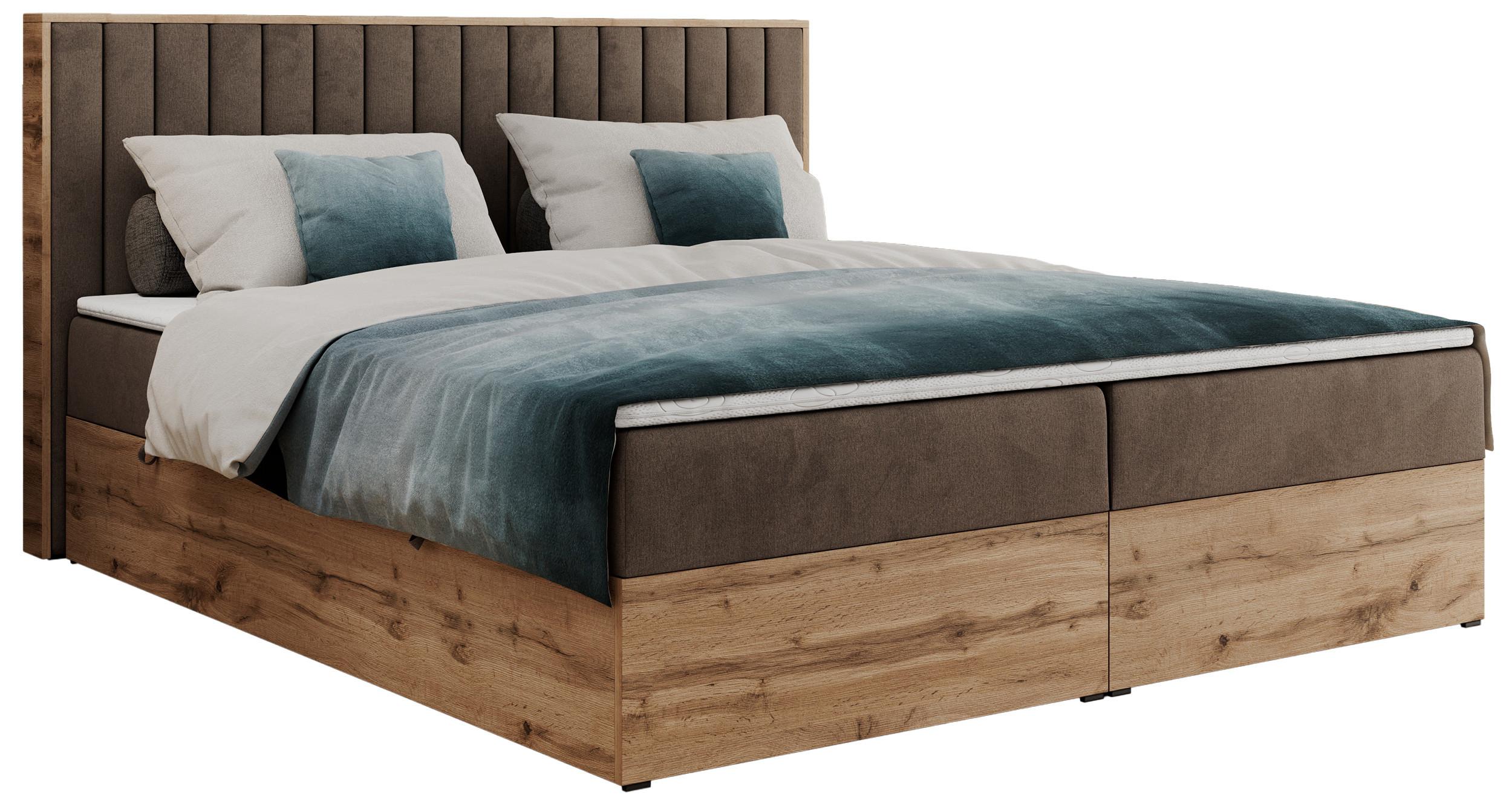 wohnli-moebel-suche-800000911560 Wohnli Möbelsuche - BOXBETT ALBERO 4 - 120/200 Braun Velvet - H4