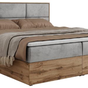 Wohnli Möbelsuche - BOXBETT ALBERO 2 - 120/200 Hellgrau Velvet - H4
