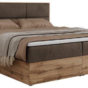 Wohnli Möbelsuche - BOXBETT ALBERO 2 - 120/200 Braun Velvet - H3