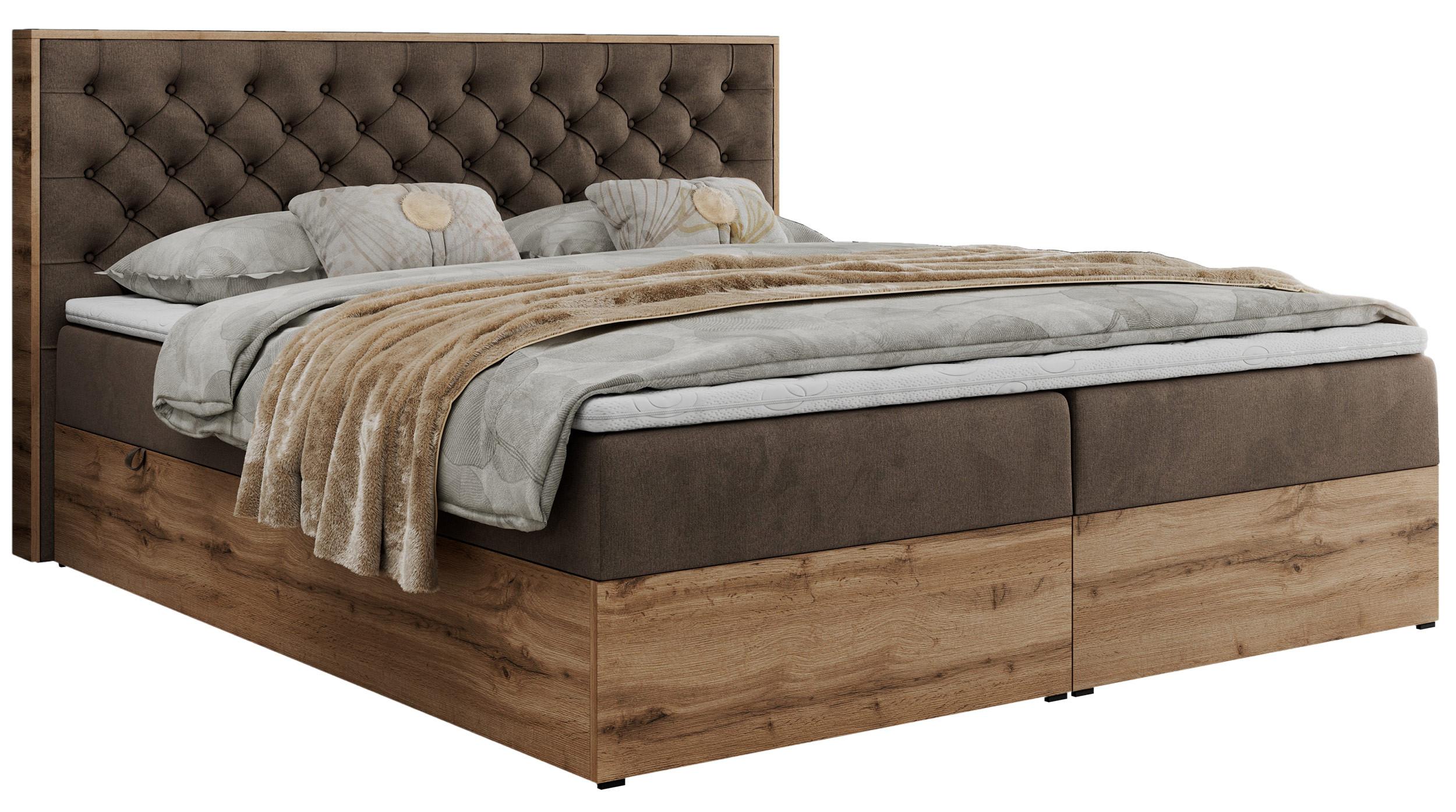 wohnli-moebel-suche-800000911655 Wohnli Möbelsuche - BOXBETT ALBERO 3 - 160/200 Braun Velvet - H4