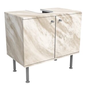 wohnli-moebel-suche-800000912485 Wohnli Möbelsuche - WASCHBECKENUNTERSCHRANK Palissandro Marmor Beige 60/55/35 cm