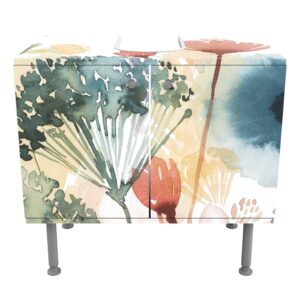 wohnli-moebel-suche-800000912493-1 WASCHBECKENUNTERSCHRANK Wildblumen im Sommer I 60/55/35 cm Holzwerkstoff Bilderwelten Möbel > Schränke > Badezimmerschränke > Waschbeckenunterschränke Weiß