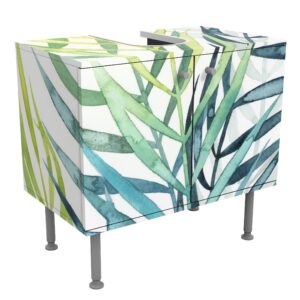 wohnli-moebel-suche-800000912503 Wohnli Möbelsuche - WASCHBECKENUNTERSCHRANK Tropisches Blattwerk - Palme 60/55/35 cm