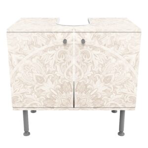 WASCHBECKENUNTERSCHRANK Mandala Aquarell Ornament Muster beige 60/55/35 cm Holzwerkstoff Bilderwelten Möbel > Schränke > Badezimmerschränke > Waschbeckenunterschränke Beige