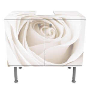 wohnli-moebel-suche-800000912550-1 WASCHBECKENUNTERSCHRANK Pretty White Rose 60/55/35 cm Holzwerkstoff Bilderwelten Möbel > Schränke > Badezimmerschränke > Waschbeckenunterschränke Weiß