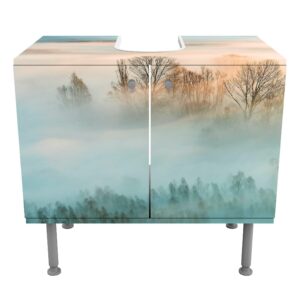 wohnli-moebel-suche-800000912557-1 WASCHBECKENUNTERSCHRANK Nebel bei Sonnenaufgang 60/55/35 cm Holzwerkstoff Bilderwelten Möbel > Schränke > Badezimmerschränke > Waschbeckenunterschränke Beige