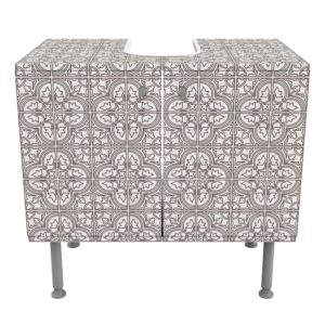 wohnli-moebel-suche-800000912570-1 WASCHBECKENUNTERSCHRANK Fliesenmuster Faro grau 60/55/35 cm Holzwerkstoff Bilderwelten Möbel > Schränke > Badezimmerschränke > Waschbeckenunterschränke Grau
