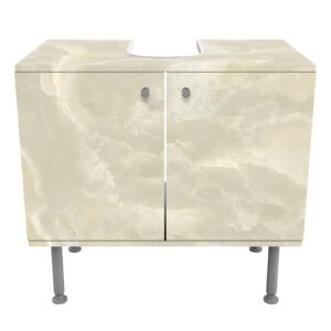wohnli-moebel-suche-800000912582-1 WASCHBECKENUNTERSCHRANK Onyx Marmor Creme 60/55/35 cm Holzwerkstoff Bilderwelten Möbel > Schränke > Badezimmerschränke > Waschbeckenunterschränke Beige