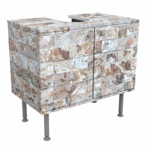 wohnli-moebel-suche-800000912584 Wohnli Möbelsuche - WASCHBECKENUNTERSCHRANK Naturmarmor Steinwand 60/55/35 cm