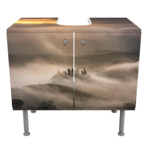 wohnli-moebel-suche-800000912616-1 WASCHBECKENUNTERSCHRANK Nebelwellen 60/55/35 cm Holzwerkstoff Bilderwelten Möbel > Schränke > Badezimmerschränke > Waschbeckenunterschränke Braun