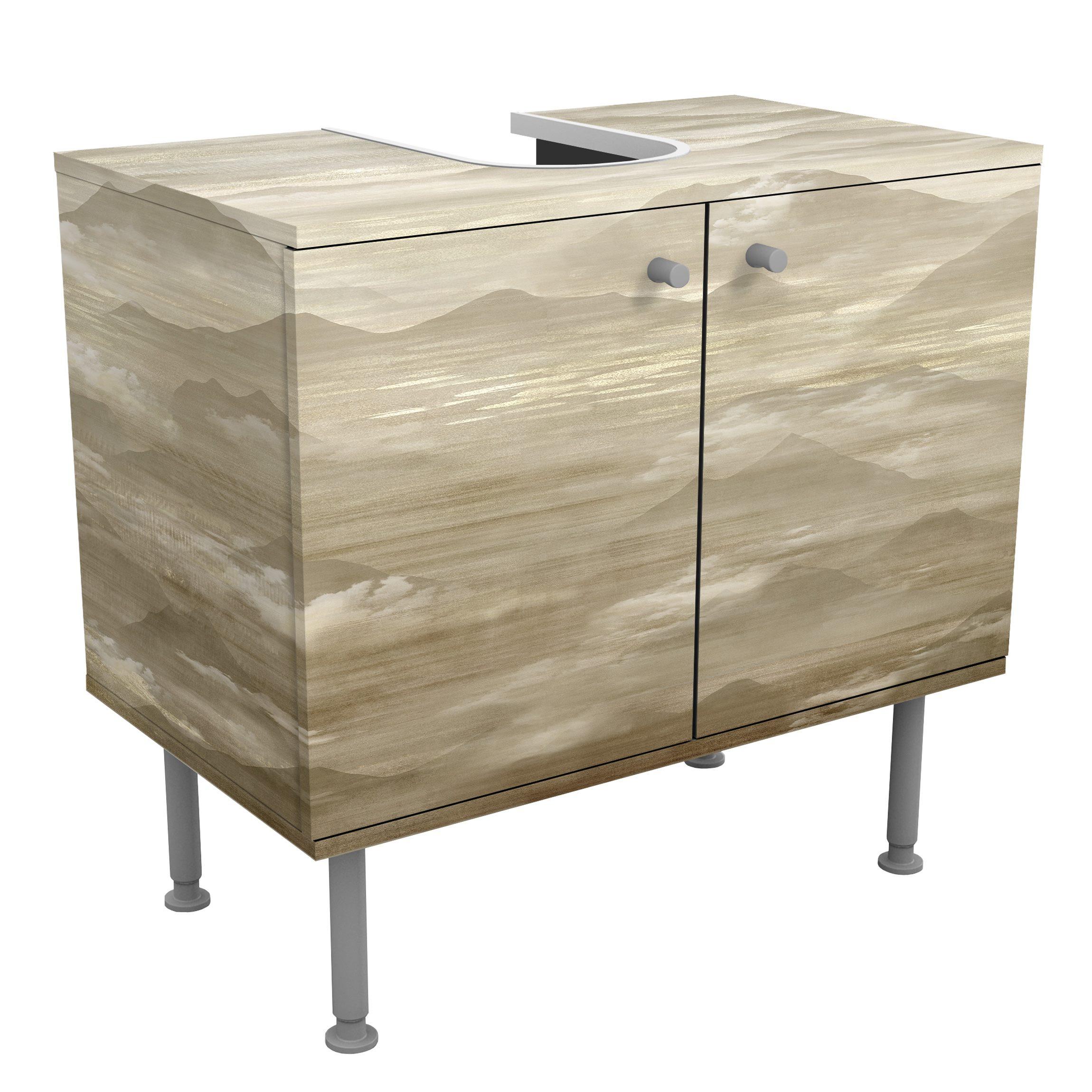 wohnli-moebel-suche-800000912624 Wohnli Möbelsuche - WASCHBECKENUNTERSCHRANK Bergkette im Wolkendach 60/55/35 cm