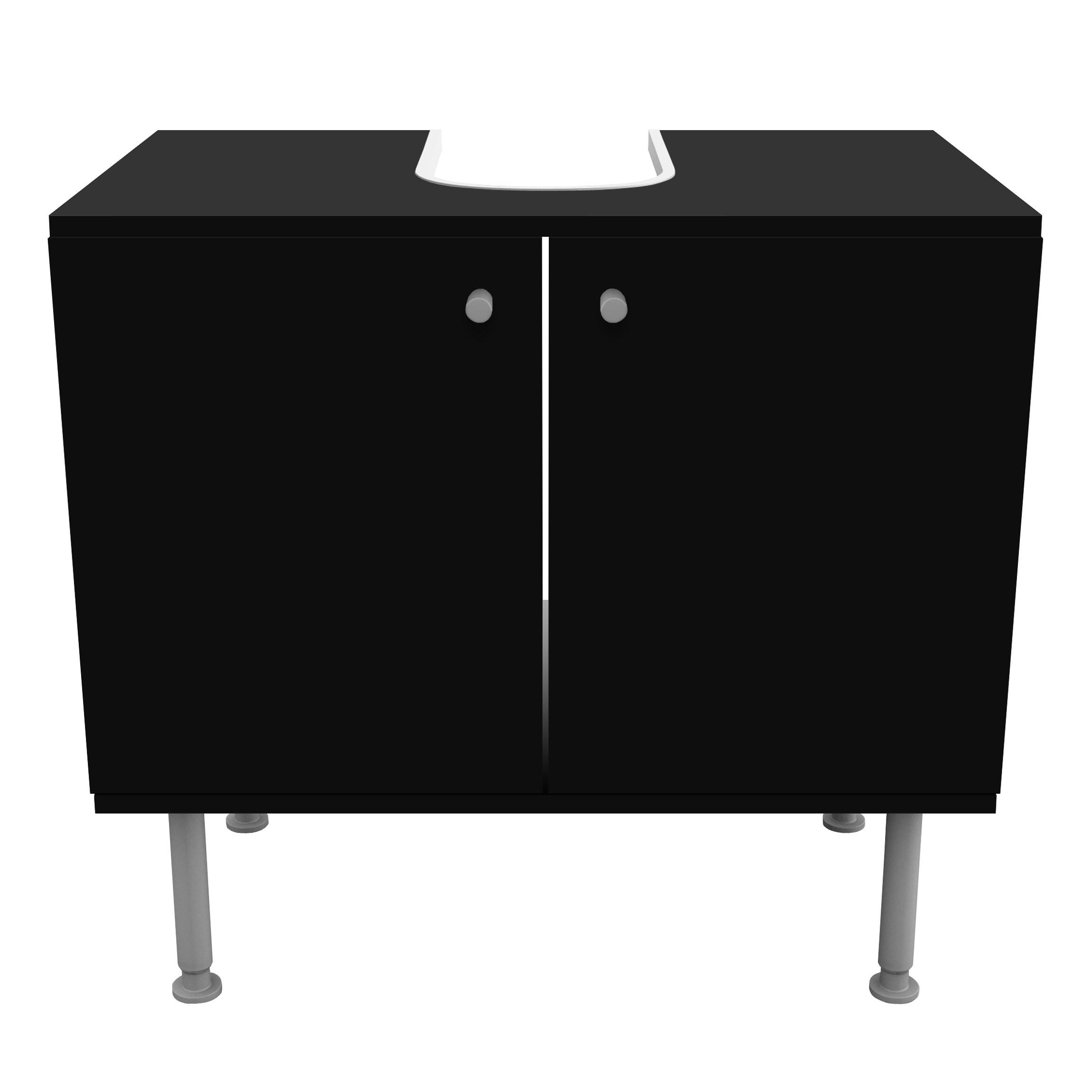 wohnli-moebel-suche-800000912632 Wohnli Möbelsuche - WASCHBECKENUNTERSCHRANK Tiefschwarz 60/55/35 cm