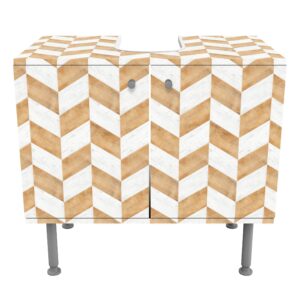 wohnli-moebel-suche-800000912634-1 WASCHBECKENUNTERSCHRANK Holz Fischgräten 60/55/35 cm Holzwerkstoff Bilderwelten Möbel > Schränke > Badezimmerschränke > Waschbeckenunterschränke Beige