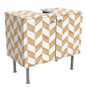wohnli-moebel-suche-800000912634 Wohnli Möbelsuche - WASCHBECKENUNTERSCHRANK Holz Fischgräten 60/55/35 cm