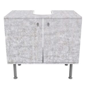 wohnli-moebel-suche-800000912635-1 WASCHBECKENUNTERSCHRANK Beton Ciré Tapete 60/55/35 cm Holzwerkstoff Bilderwelten Möbel > Schränke > Badezimmerschränke > Waschbeckenunterschränke Grau