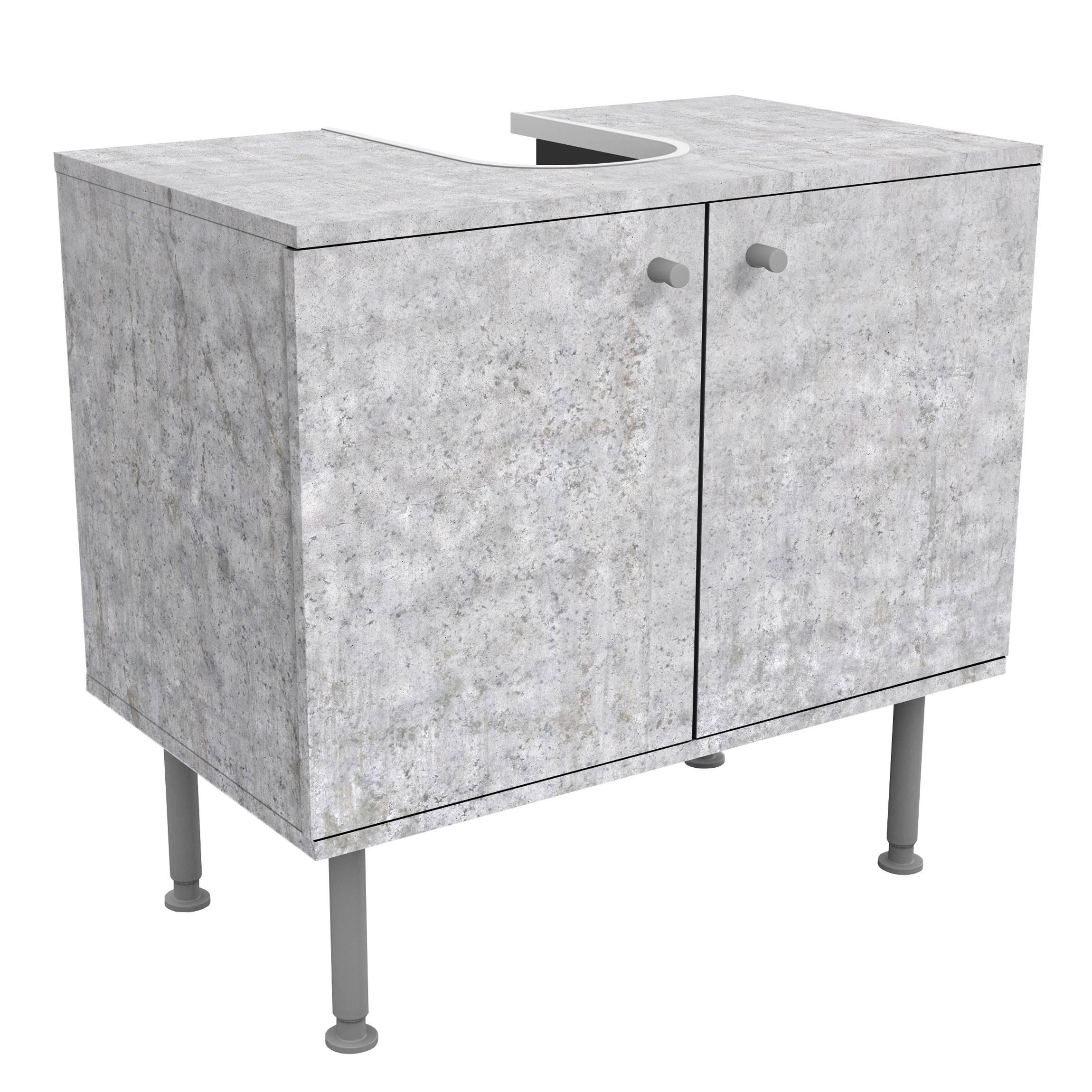 wohnli-moebel-suche-800000912635 Wohnli Möbelsuche - WASCHBECKENUNTERSCHRANK Beton Ciré Tapete 60/55/35 cm