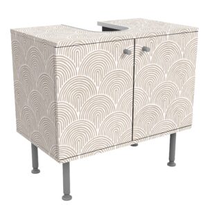 wohnli-moebel-suche-800000912640 Wohnli Möbelsuche - WASCHBECKENUNTERSCHRANK Boho Bogen Muster Beige 60/55/35 cm