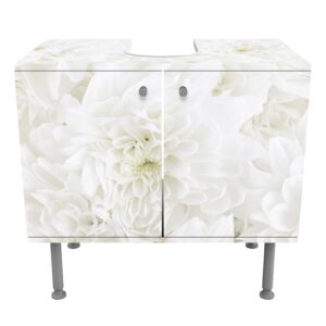 wohnli-moebel-suche-800000912680-1 WASCHBECKENUNTERSCHRANK Dahlien Blumenmeer weiß 60/55/35 cm Holzwerkstoff Bilderwelten Möbel > Schränke > Badezimmerschränke > Waschbeckenunterschränke Weiß
