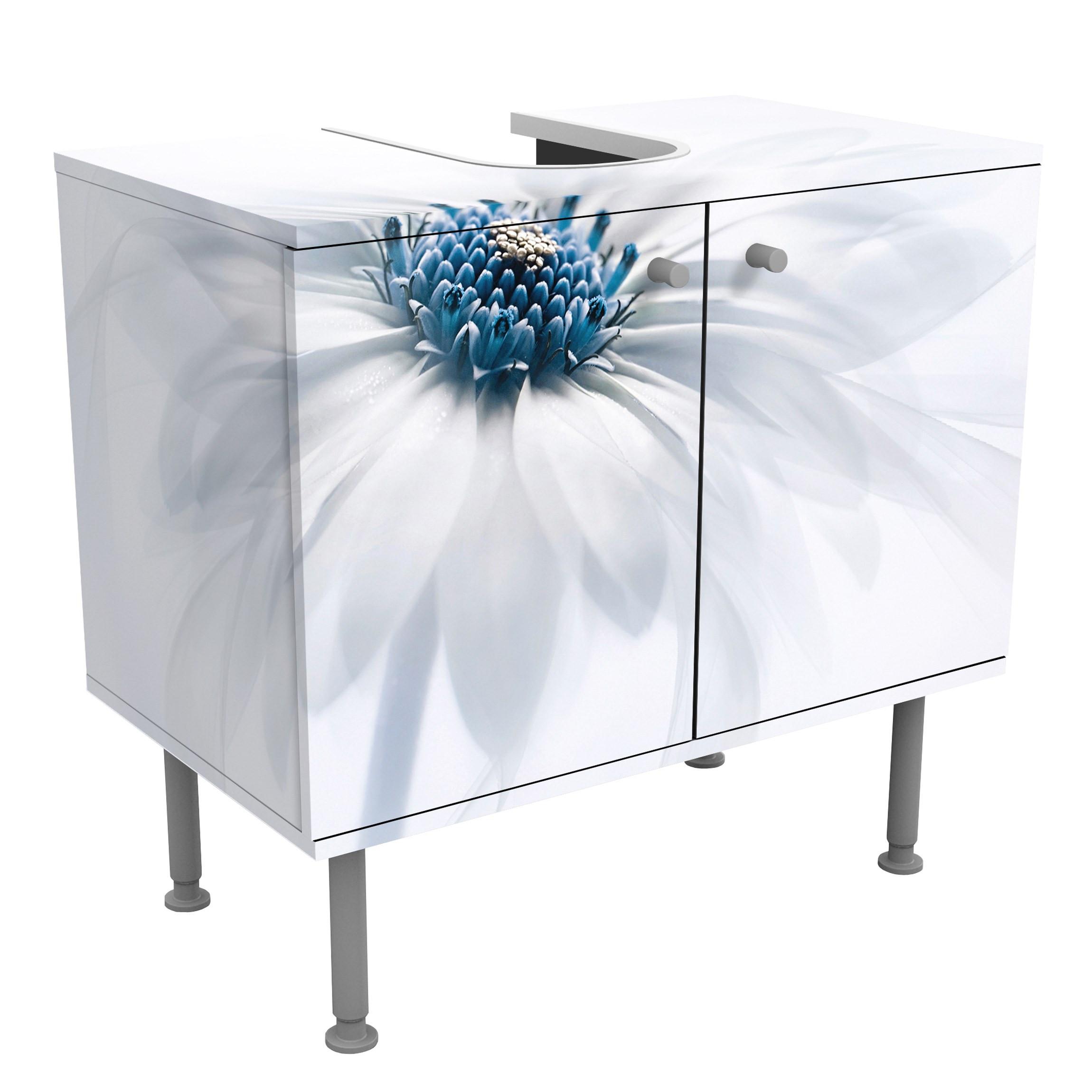 Wohnli Möbelsuche - WASCHBECKENUNTERSCHRANK Gänseblümchen in Blau 60/55/35 cm
