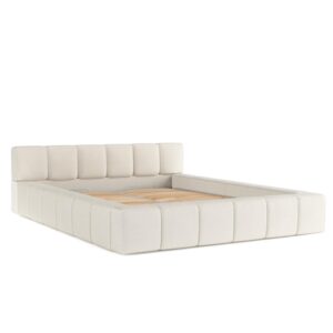 wohnli-moebel-suche-800000912750 Wohnli Möbelsuche - POLSTERBETT Milos mit Stauraum 160/200 cm Weiß im Bubble Stoff