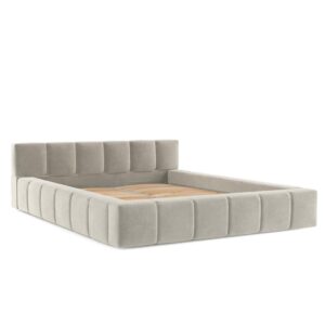 wohnli-moebel-suche-800000912752 Wohnli Möbelsuche - POLSTERBETT Milos mit Stauraum 200/200 cm Hellbeige im Terra NW Stoff