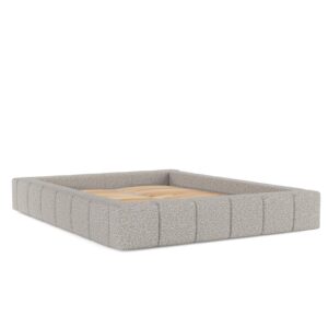 wohnli-moebel-suche-800000912766 Wohnli Möbelsuche - POLSTERBETT Kea mit Stauraum 200/200 cm Grau im Bubble Stoff