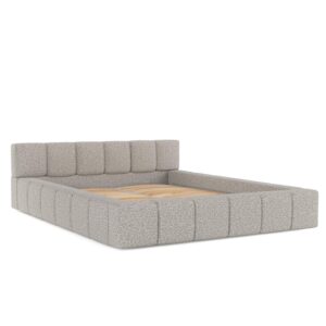 wohnli-moebel-suche-800000912776 Wohnli Möbelsuche - POLSTERBETT Milos mit Stauraum 160/200 cm Grau im Bubble Stoff