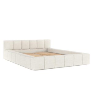 wohnli-moebel-suche-800000912790 Wohnli Möbelsuche - POLSTERBETT Milos mit Stauraum 200/200 cm Creme im Modesto Stoff