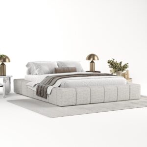 wohnli-moebel-suche-800000913747-1 POLSTERBETT Kea mit Stauraum 160/200 cm Hellgrau im Modesto Stoff Textil AltaBeds Möbel > Betten > Polsterbetten Grau