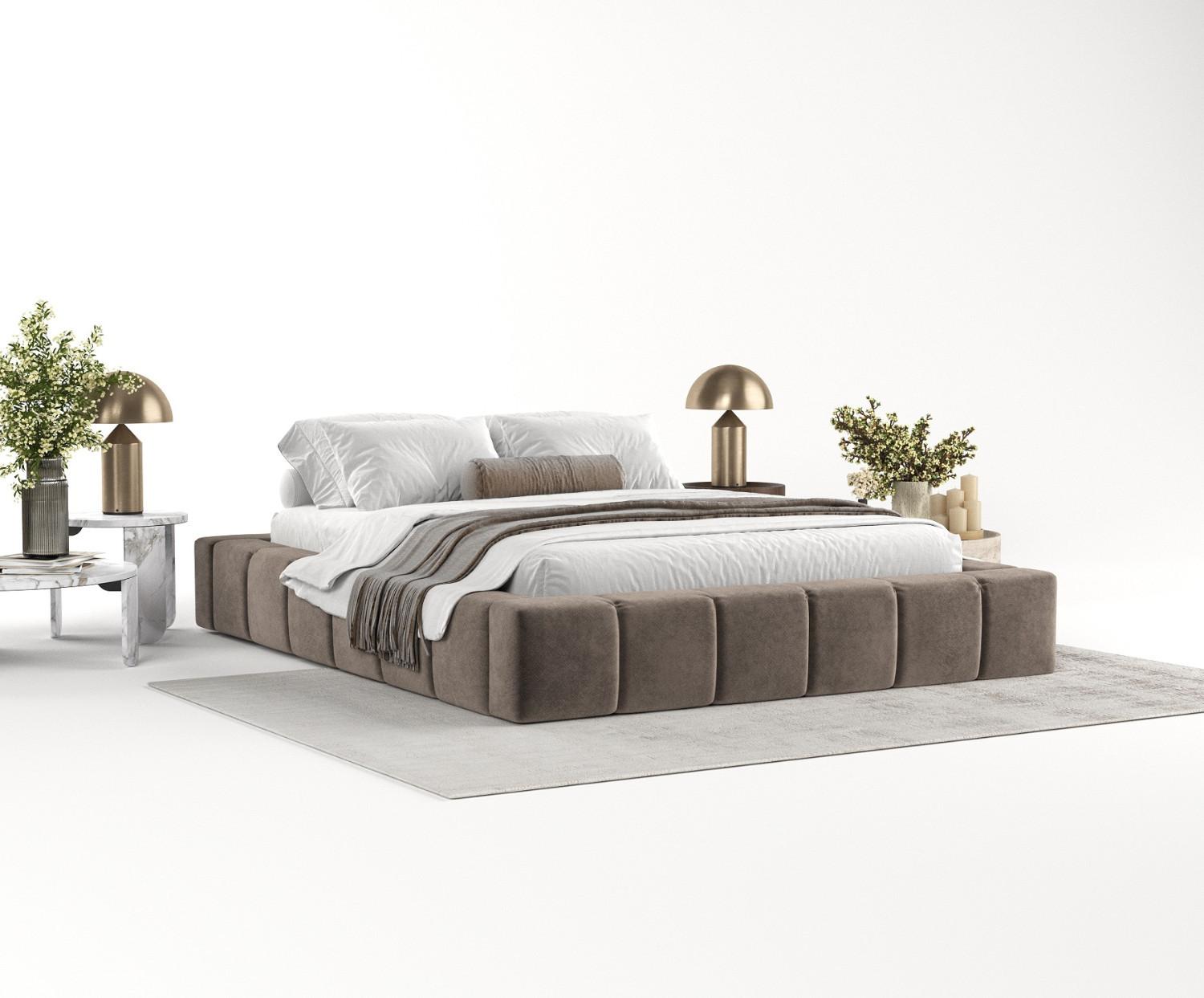 wohnli-moebel-suche-800000913777-1 POLSTERBETT Kea mit Stauraum 180/200 cm Braun im Terra NW Stoff Textil AltaBeds Möbel > Betten > Polsterbetten Braun