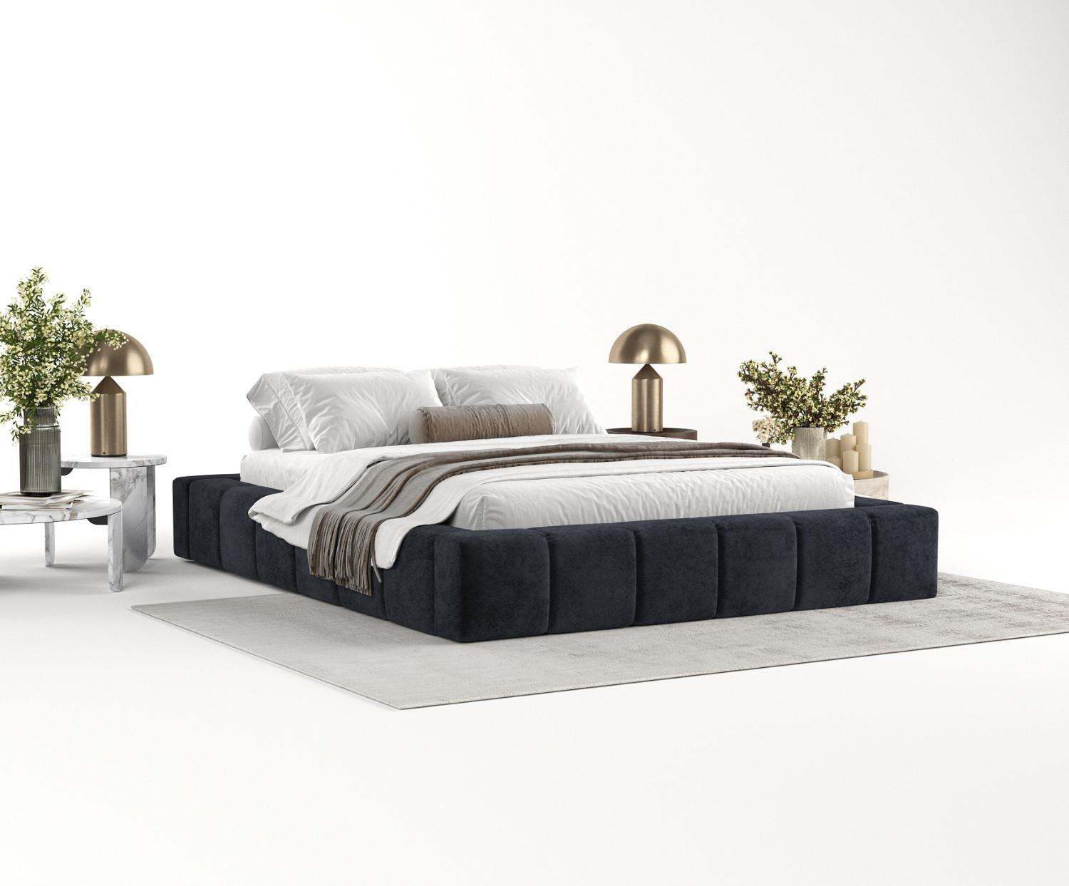wohnli-moebel-suche-800000913785-1 POLSTERBETT Kea mit Stauraum 180/200 cm Schwarz im Terra NW Stoff Textil AltaBeds Möbel > Betten > Polsterbetten Schwarz