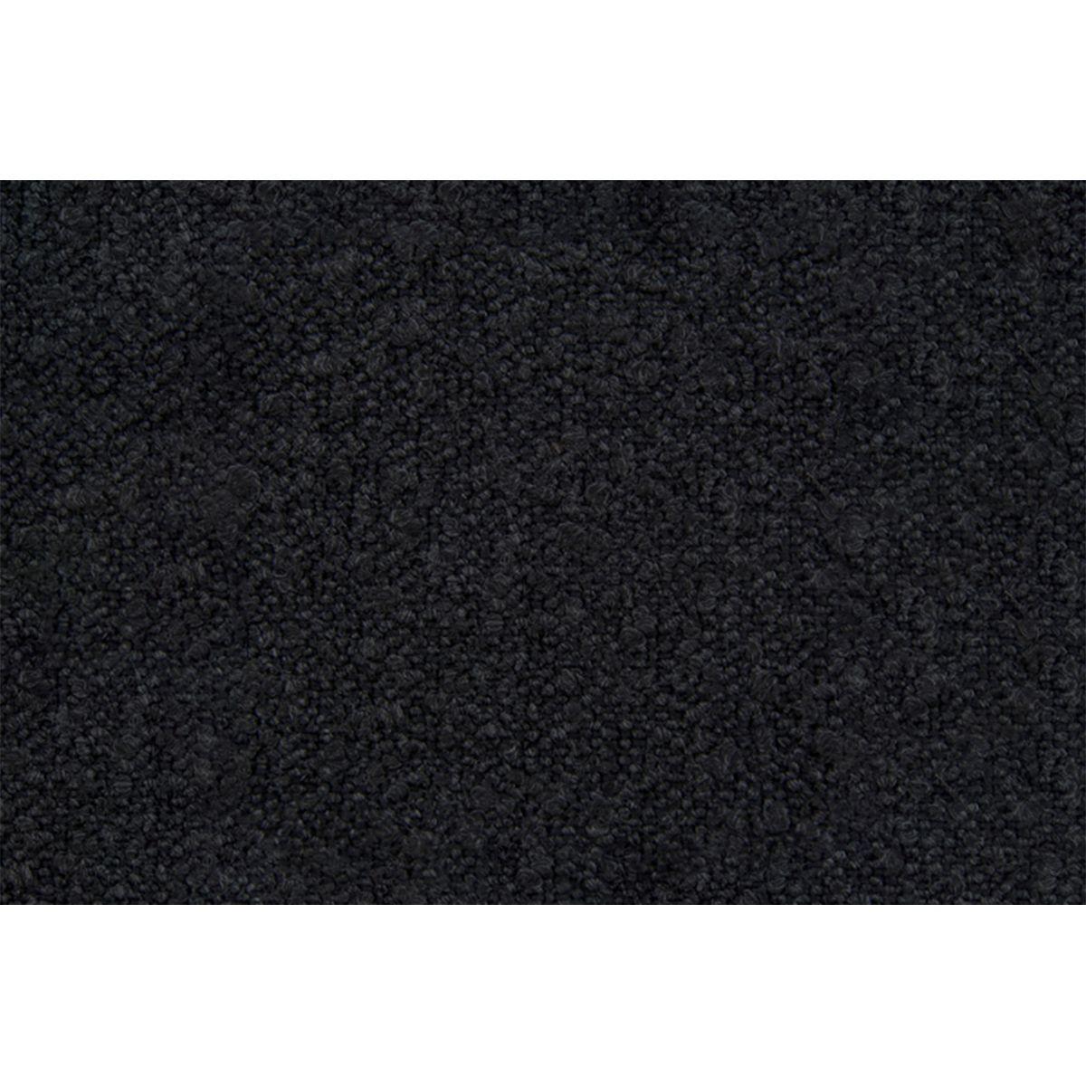 Wohnli Möbelsuche - KOPFTEIL Modell Linien – Schwarzer Bouclé-Stoff 90 cm