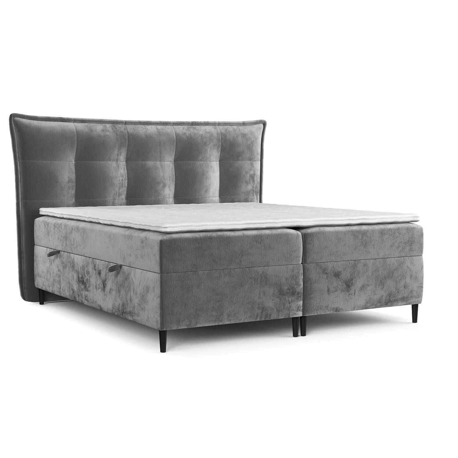 wohnli-moebel-suche-800000915142 Wohnli Möbelsuche - BOXBETT Las Palmas 180/200 cm Grau im Lotta Stoff