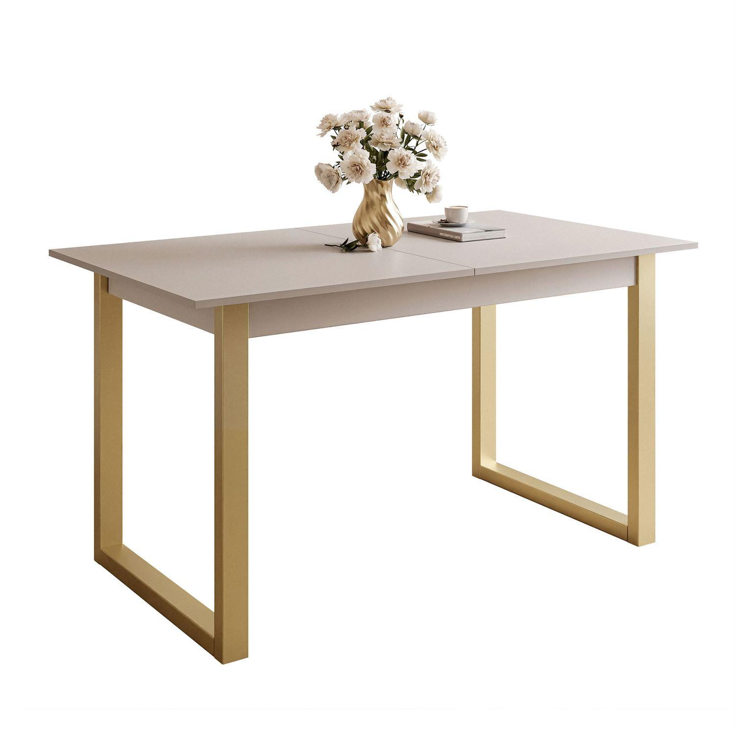 Wohnli Möbelsuche - ESSTISCH ARTON GOLD II 140-195 cm für 6-8 Personen