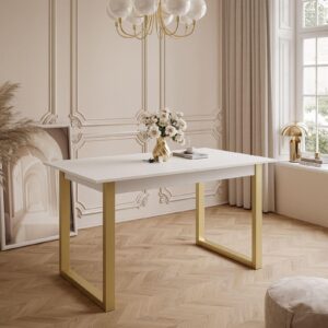 wohnli-moebel-suche-800000920856-1 ESSTISCH ARTON GOLD II 140-195 cm für 6-8 Personen Holzwerkstoff Lookway Möbel > Tische > Esstische Weiß
