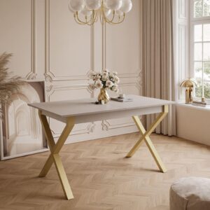 wohnli-moebel-suche-800000920863-1 ESSTISCH ARTON GOLD II 140-195 cm für 6-8 Personen Holzwerkstoff Lookway Möbel > Tische > Esstische Beige
