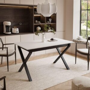 wohnli-moebel-suche-800000920864-1 ESSTISCH ARTON II ausziehbarer Tisch 140-195 cm für 6-8 Personen Holzwerkstoff Lookway Möbel > Tische > Esstische Weiß