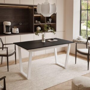 wohnli-moebel-suche-800000920875-1 ESSTISCH ARTON II ausziehbarer Tisch 140-195 cm für 6-8 Personen Holzwerkstoff Lookway Möbel > Tische > Esstische Schwarz