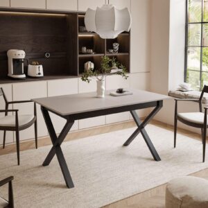 wohnli-moebel-suche-800000920877-1 ESSTISCH ARTON II ausziehbarer Tisch 140-195 cm für 6-8 Personen Holzwerkstoff Lookway Möbel > Tische > Esstische Beige