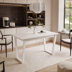 wohnli-moebel-suche-800000920879-1 ESSTISCH ARTON II ausziehbarer Tisch 140-195 cm für 6-8 Personen Holzwerkstoff Lookway Möbel > Tische > Esstische Weiß