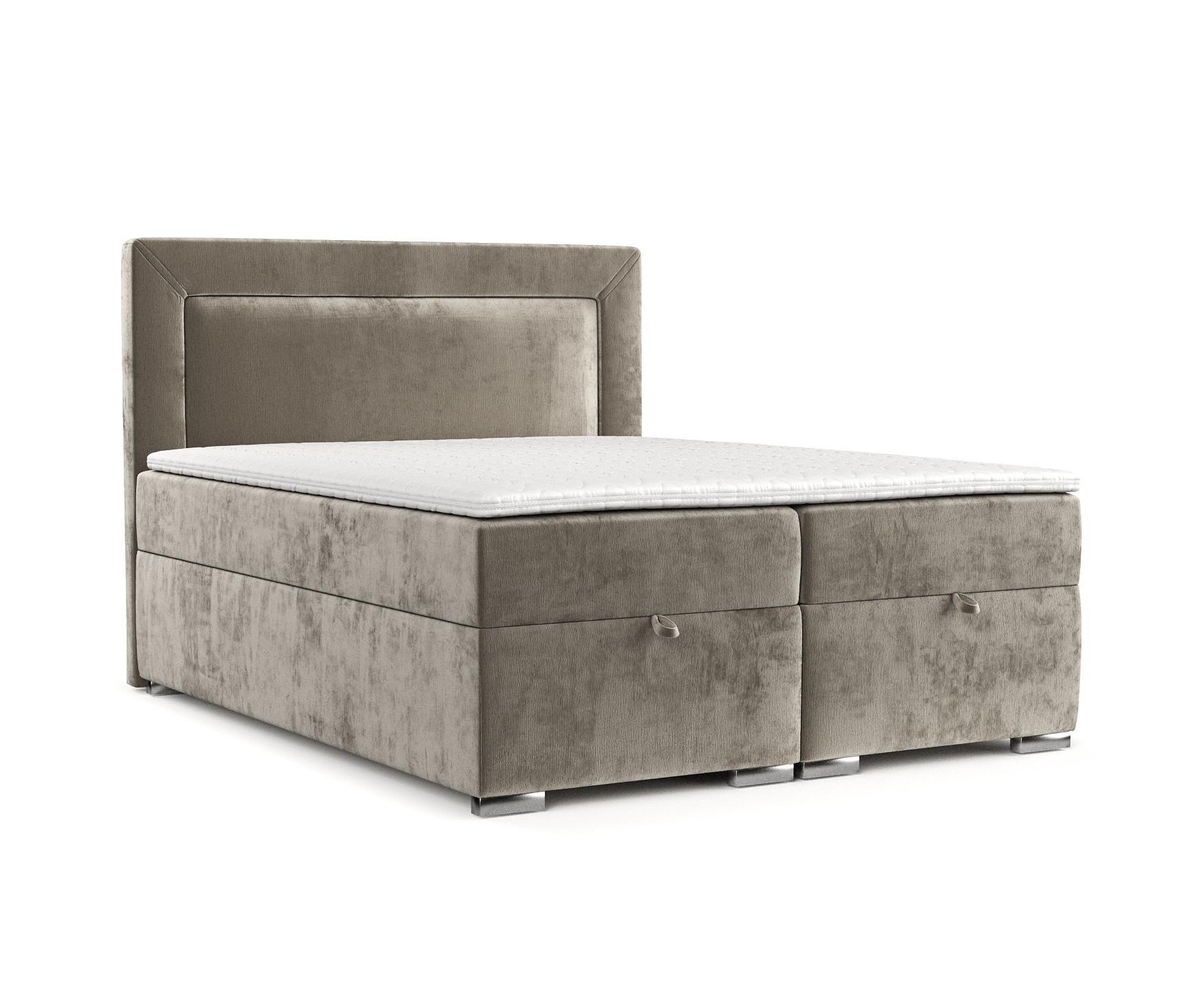 Wohnli Möbelsuche - BOXBETT Lontano 160/200 cm Beige im Lotta Stoff