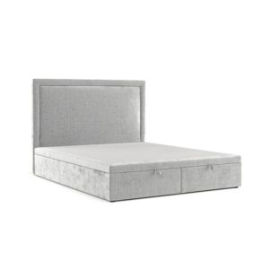 wohnli-moebel-suche-800000922667 Wohnli Möbelsuche - POLSTERBETT Salma mit Stauraum 200/200 cm Hellgrau im Lotta Stoff