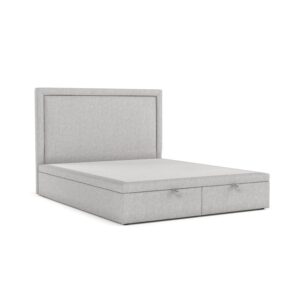 wohnli-moebel-suche-800000922689 Wohnli Möbelsuche - POLSTERBETT Salma mit Stauraum 200/200 cm Grau im Megan Stoff