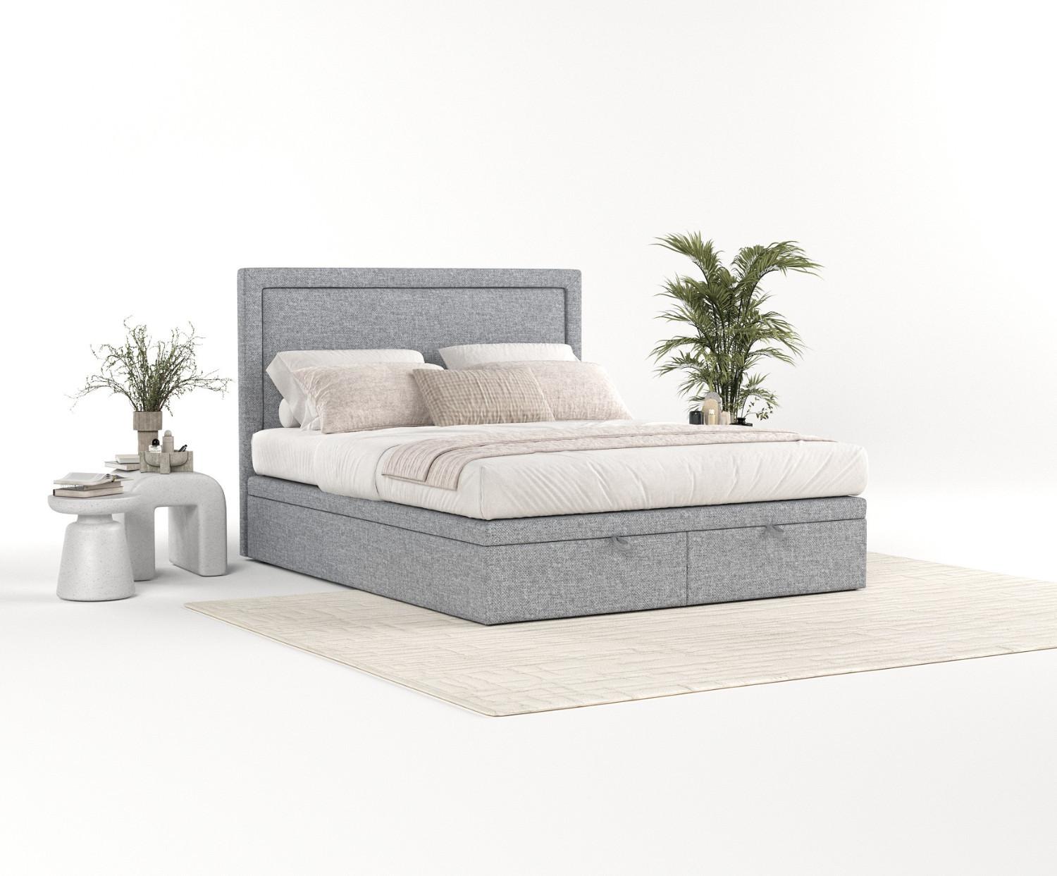 wohnli-moebel-suche-800000922714-1 POLSTERBETT Salma mit Stauraum 140/200 cm Grau im Alta Stoff Textil AltaBeds Möbel > Betten > Polsterbetten Grau